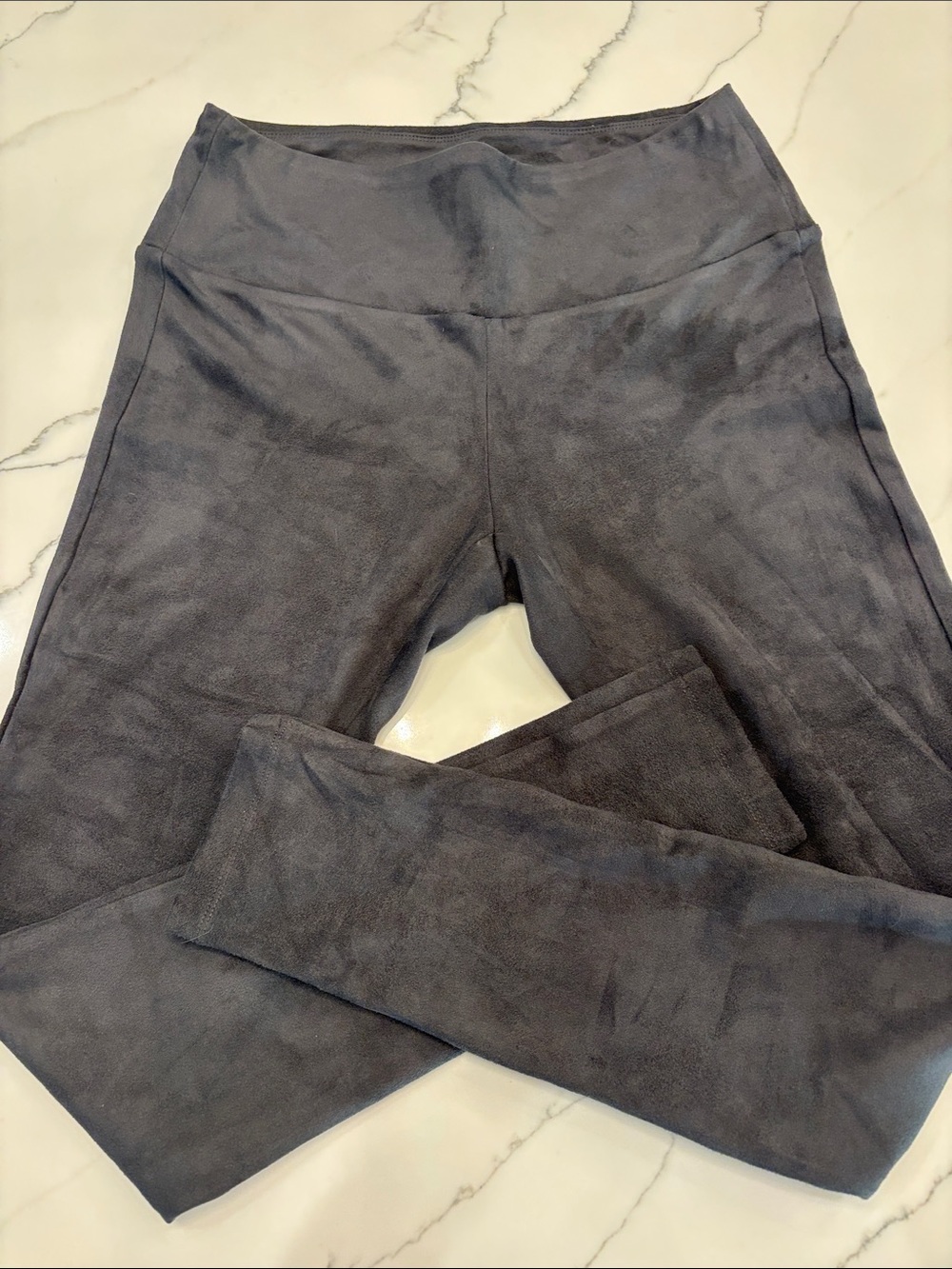 J McLaughlib Suede-Feel Leggings in Charcoal